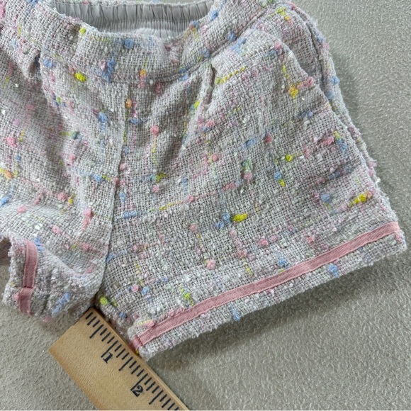 Janie and Jack Boucle Pastel Girl's Shorts Sz 12-18 Mo - Picture 9 of 11